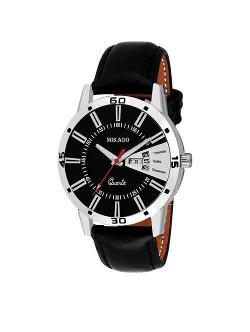 black dial day and date functional watch for men's and boy's - 18689885 - Very Small Image - 1