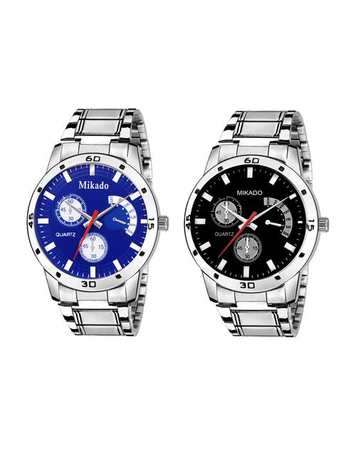 men's analog watch combo - 18689977 - Very Small Image - 1