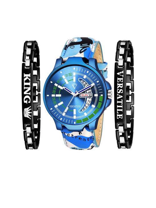 men's analog watch combo - 18690010 - Very Small Image - 1