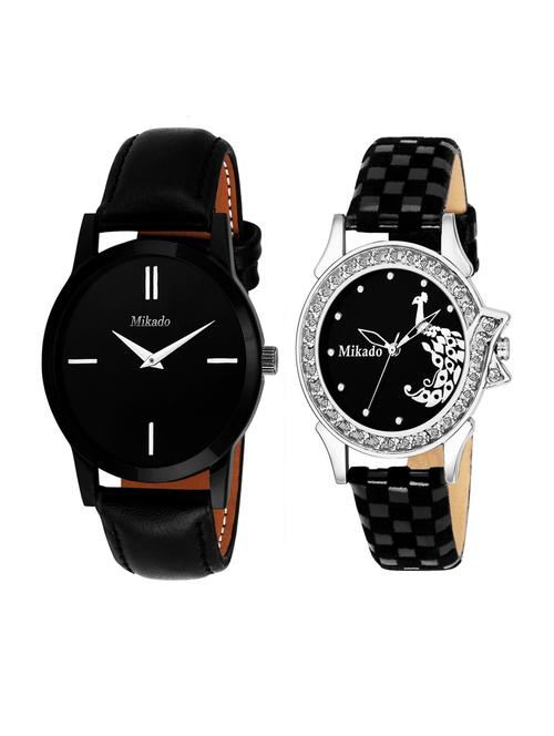 men's analog watch combo - 18690013 - Very Small Image - 1
