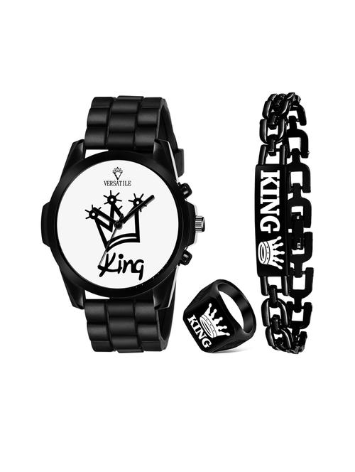 men's analog watch combo - 18690015 - Very Small Image - 1