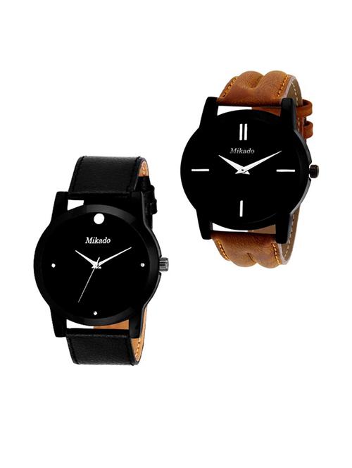 men's analog watch combo - 18690036 - Very Small Image - 1