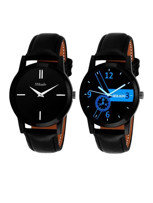 men's analog watch combo - 18690102 - Very Small Image - 1
