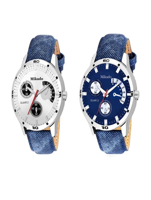 men's analog watch combo - 18690112 - Very Small Image - 1