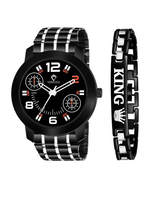 men's analog watch combo - 18690140 - Very Small Image - 1