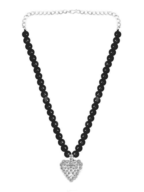 black metal chain necklace - 18690183 - Very Small Image - 1