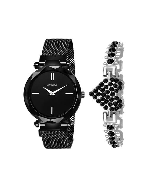 attractive black watch gifts for women and girls - 18690313 - Very Small Image - 1