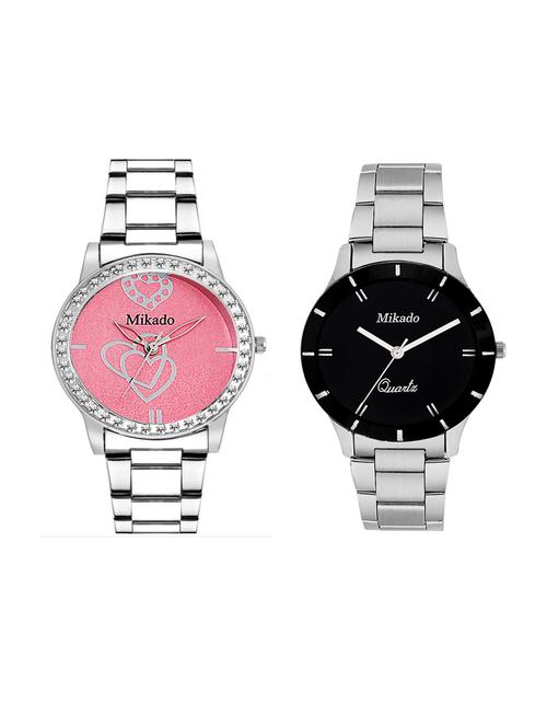 stylish women fashion icon analog watches combo - 18690515 - Very Small Image - 1