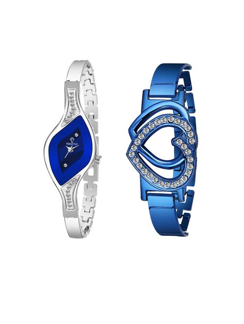 blue heart women analog watch - 18690598 - Very Small Image - 1