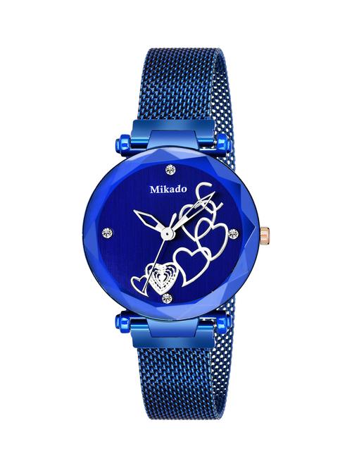 blue heart precious watch for women - 18690845 - Very Small Image - 1