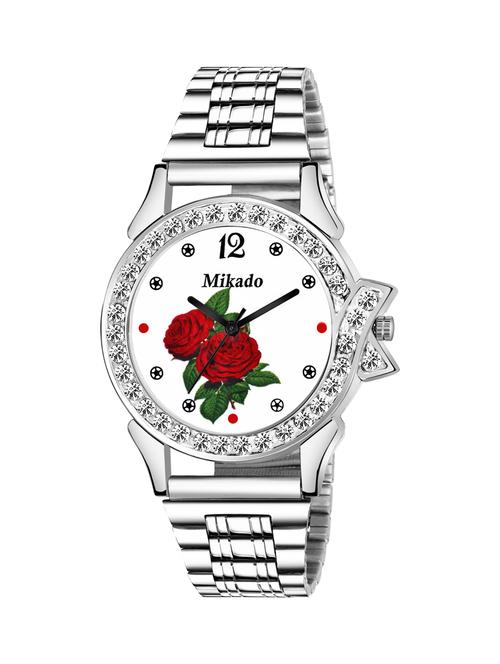 rose dial royal premium quality metal chain watch for  women - 18690912 - Very Small Image - 1