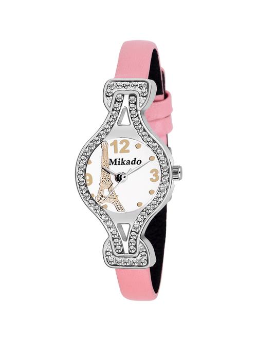 white effil tower analog watch for women and girls - 18690985 - Very Small Image - 1