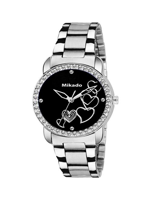 new black heart design analog watch for women and girls - 18690987 - Very Small Image - 1