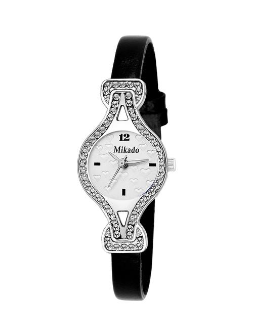 black snow white artistic women analog watch for girls and women - 18691233 - Very Small Image - 1