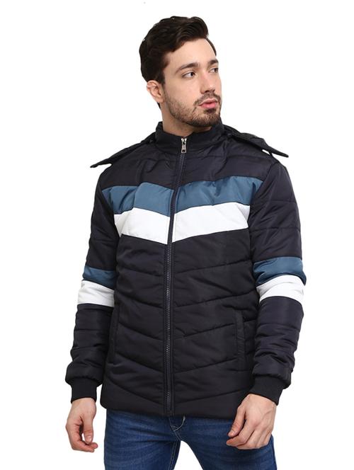 blue cotton casual jacket - 18692117 - Very Small Image - 1