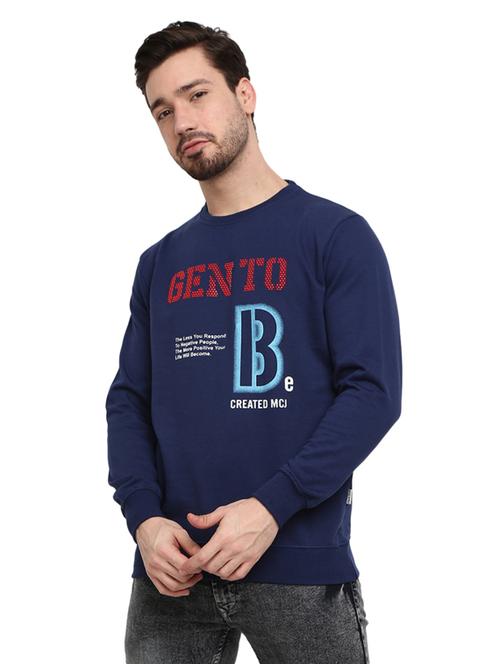 mens front print sweatshirt - 18692302 - Very Small Image - 1