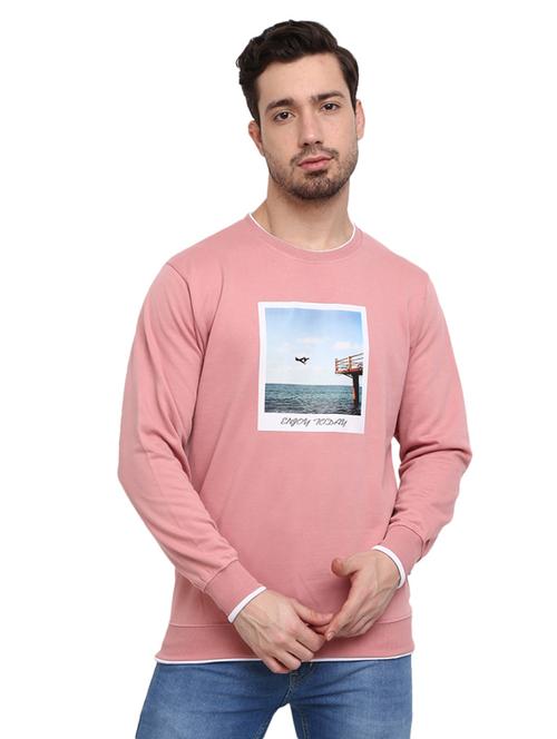 mens front print sweatshirt - 18692344 - Very Small Image - 1