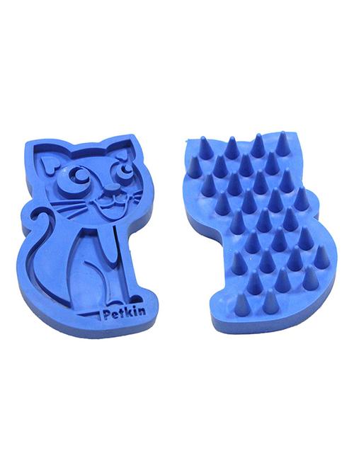 blue silicone pet comb brush - 18697000 - Very Small Image - 1