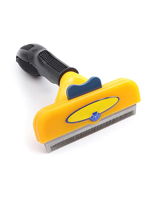 yellow plastic pet comb brush - 18697217 - Very Small Image - 1