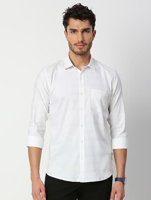 mens solid casual shirt - 18698100 - Very Small Image - 1