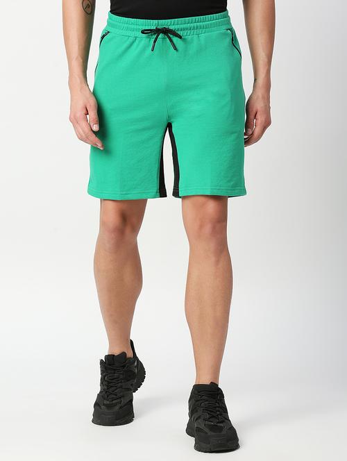 slim fit solid shorts  - 18698110 - Very Small Image - 1