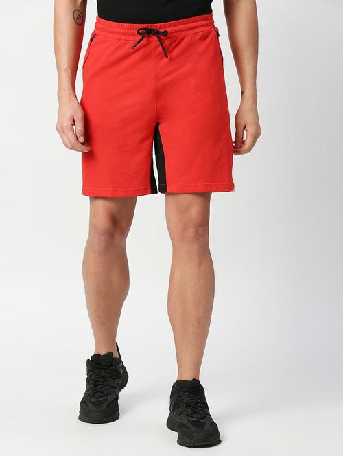  slim fit solid shorts  - 18698113 - Very Small Image - 1