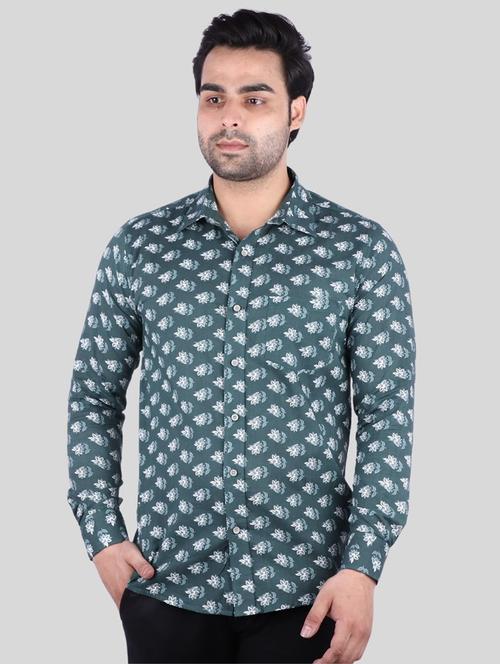 mens florals casual shirt - 18698583 - Very Small Image - 1
