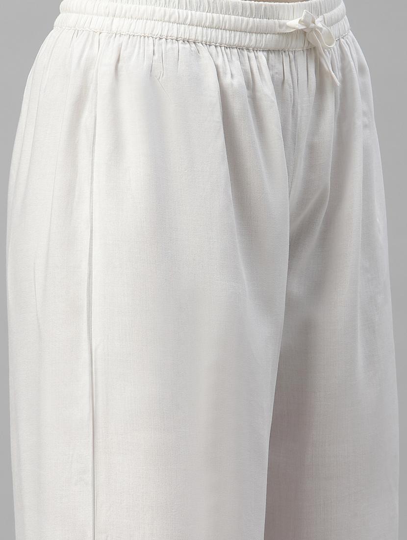 women solid wide leg palazzo - 18699899 - Zoom Image - 5