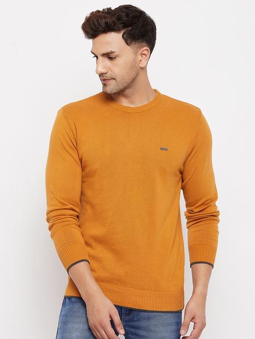 yellow full sleeved pullover - 18701260 - Very Small Image - 1