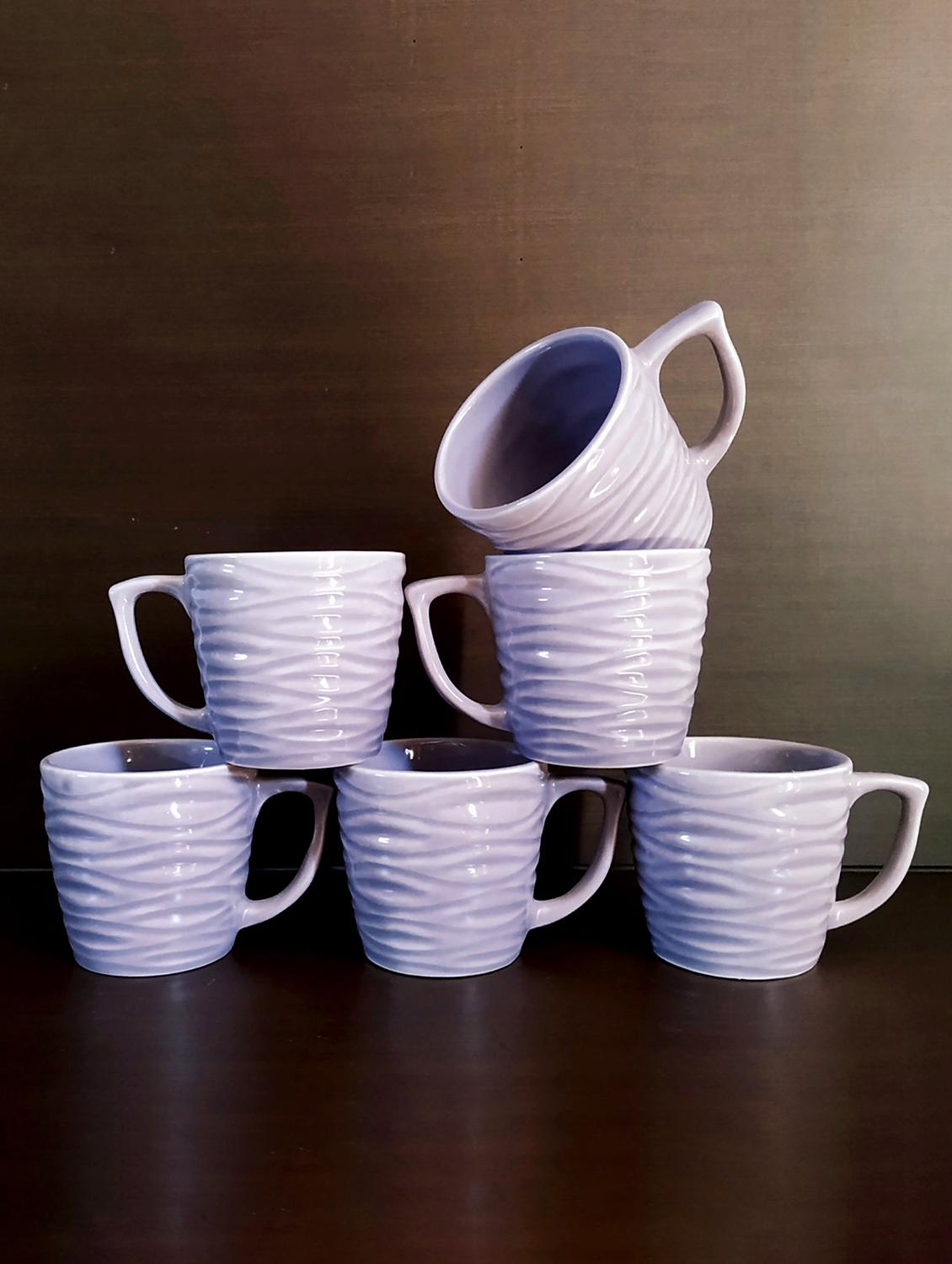 moody panda purple set of 6 cups | cup set | set of 6 cups | ceramic - 18703917 - Standard Image - 2
