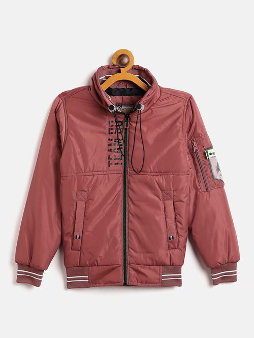 red nylon quilted jackets & coat - 18703939 - Very Small Image - 1