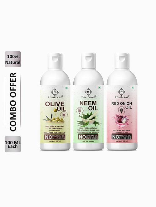 pack of 3 puri flame hair oil - 18715959 - Very Small Image - 1