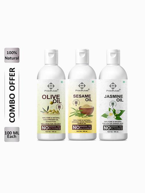 pack of 3 puri flame hair oil - 18716027 - Very Small Image - 1