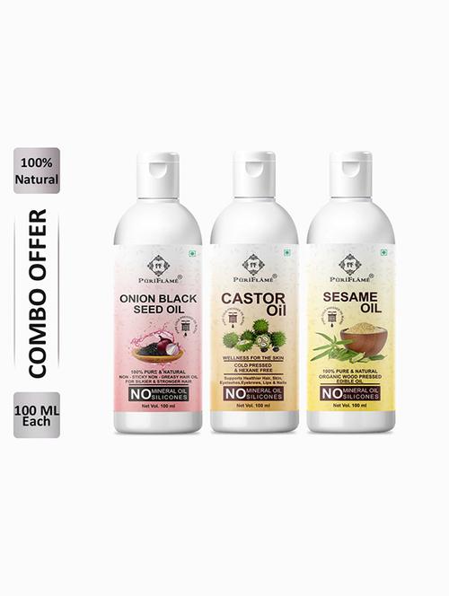 pack of 3 puri flame hair oil - 18716177 - Very Small Image - 1