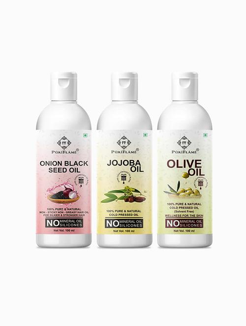 pack of 3 puri flame hair oil - 18716264 - Very Small Image - 1