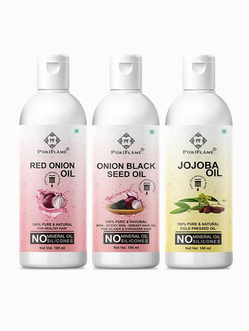 pack of 3 puri flame hair oil - 18716676 - Very Small Image - 1