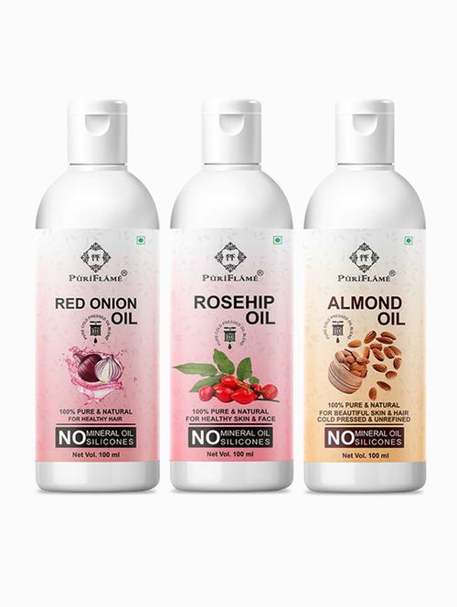 pack of 3 puri flame hair oil - 18716684 - Very Small Image - 1