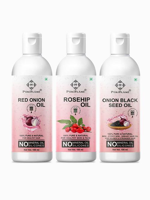 pack of 3 puri flame hair oil - 18716698 - Very Small Image - 1