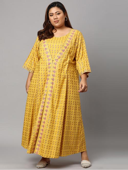 yellow viscose full leg  jumpsuit - 18718210 - Very Small Image - 1