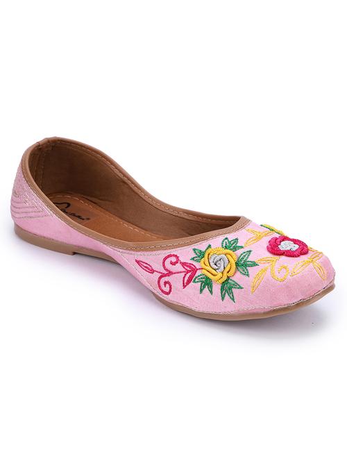 women embellished slip on jutti - 18718779 - Very Small Image - 1