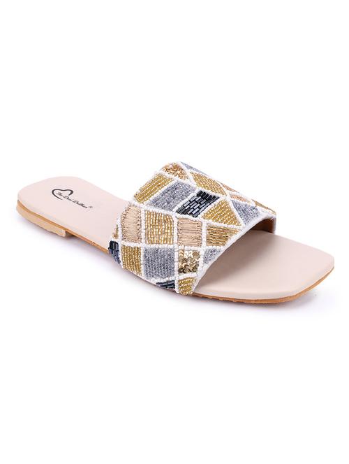 women embellished slip on sandal - 18718896 - Very Small Image - 1