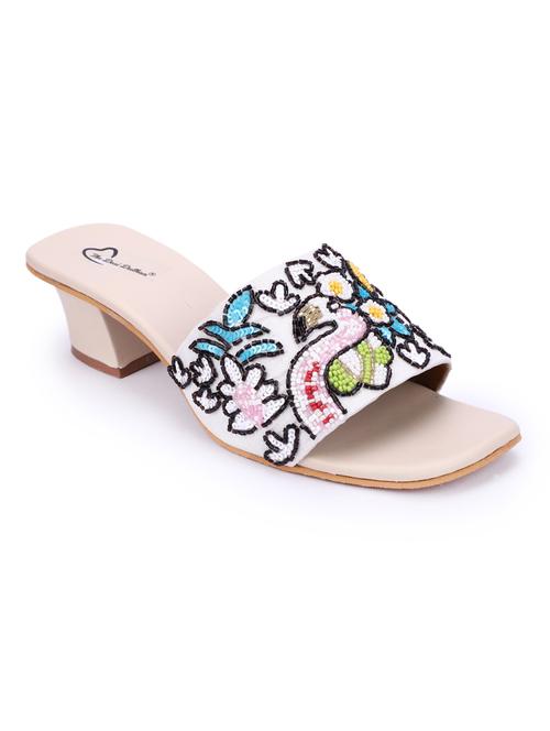 women embellished mules sandal - 18718958 - Very Small Image - 1