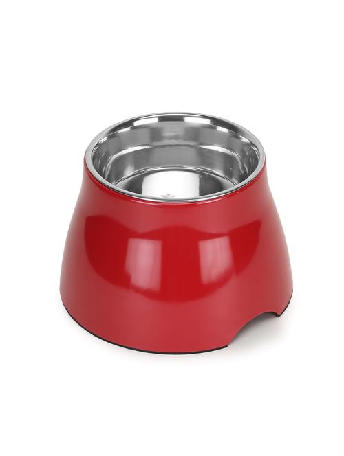 red melamine pet feeding bowl - 18719047 - Very Small Image - 1