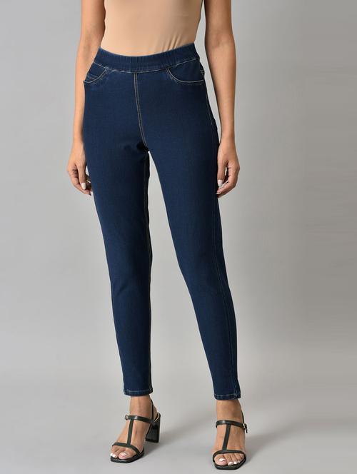 blue cotton jeggings - 18719399 - Very Small Image - 1