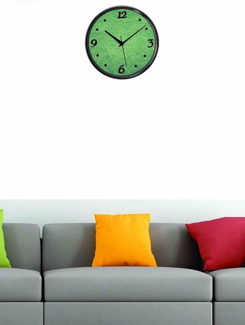 plastic wall clock round home fancy big size latest antique design ticking movement clock-plastic-black-cprb14249-e - 18719624 - Very Small Image - 1