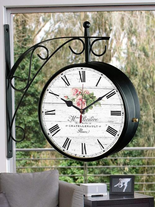 vintage double sided station wall clock - 18719719 - Very Small Image - 1
