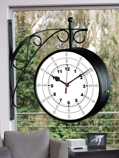 vintage double sided station wall clock - 18719828 - Very Small Image - 1