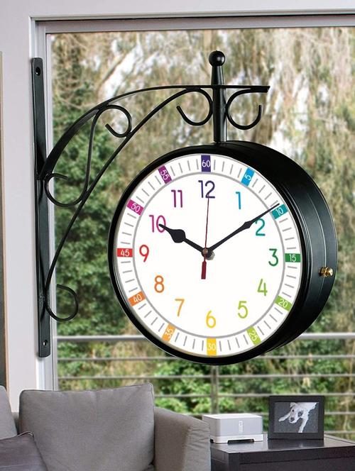 vintage double sided station wall clock - 18719832 - Very Small Image - 1