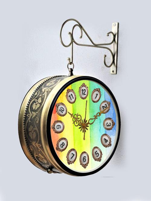 vintage double sided station wall clock  - 18719892 - Very Small Image - 1