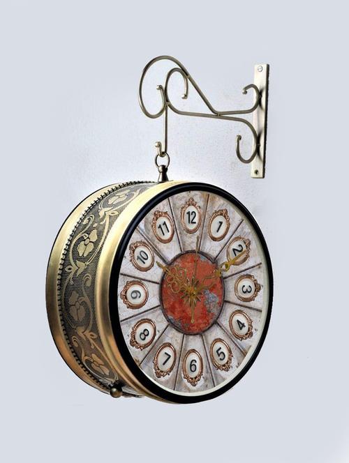 vintage double sided station wall clock  - 18719975 - Very Small Image - 1